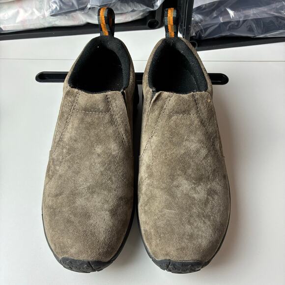 Merrell Jungle Moc Gunsmoke Suede Leather Slip On Performance Shoe Women’s 8.5 - Picture 10 of 11